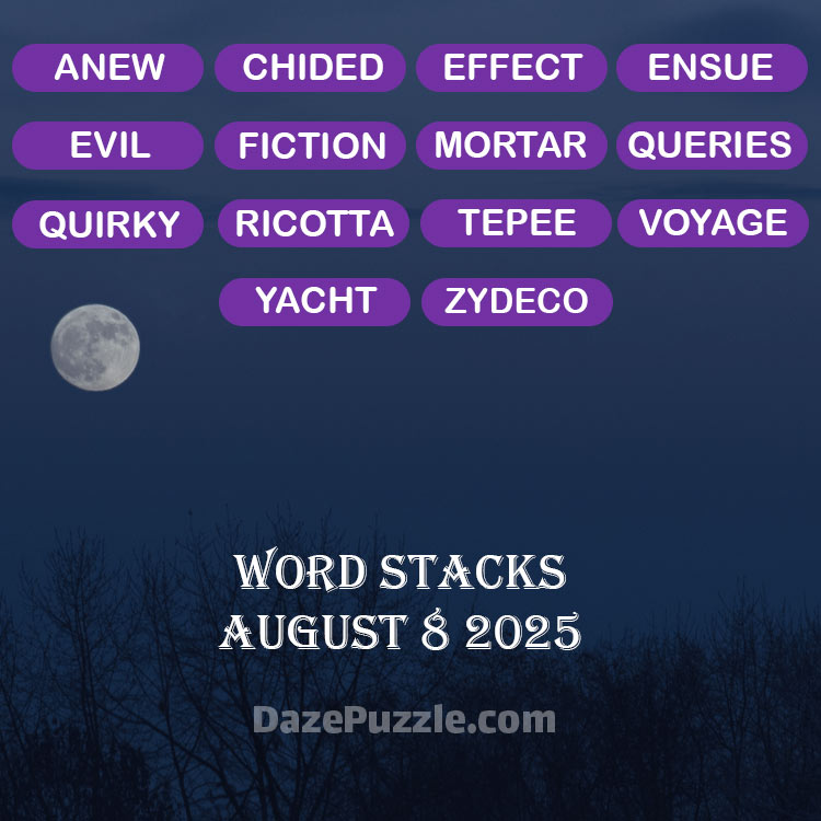 word stacks august 8 2025