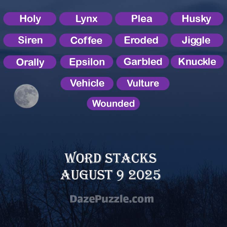 word stacks august 9 2025