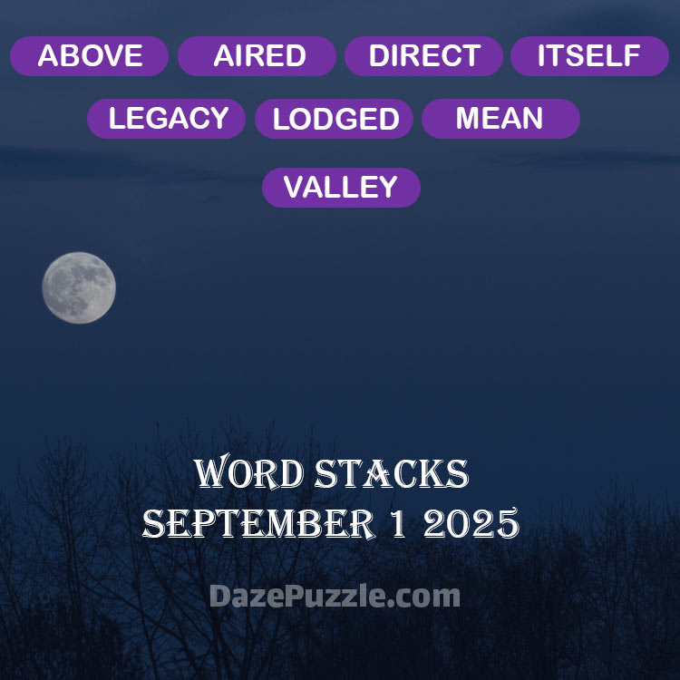 word stacks september 1 2025