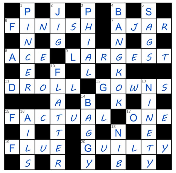 puzzle page crossword 16 september 2025 answer