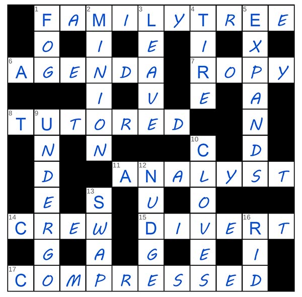 puzzle page crossword 2 september 2025