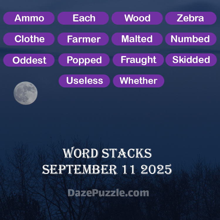 word stacks september 11 2025