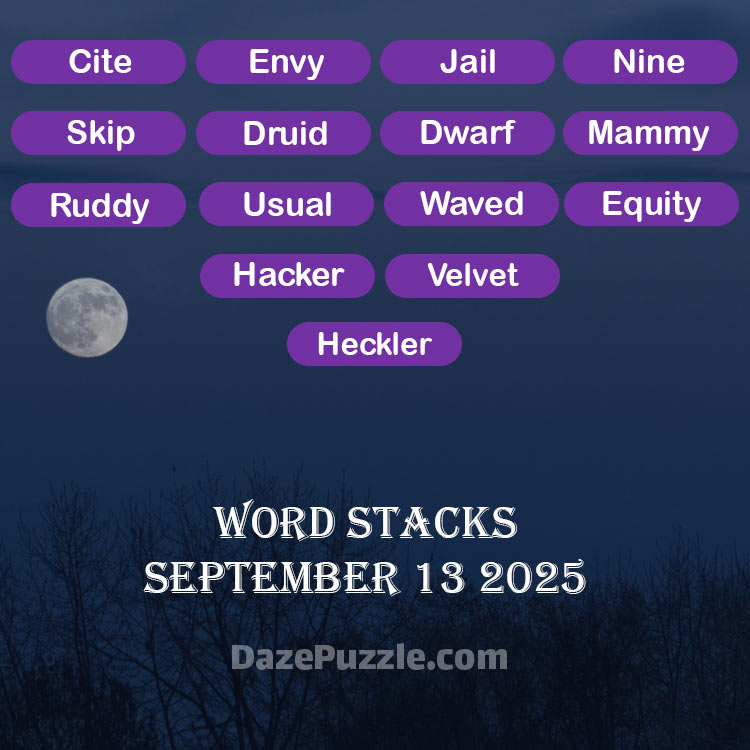 word stacks september 13 2025