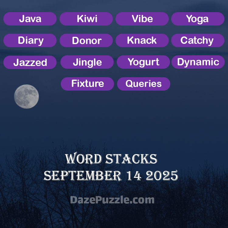 word stacks september 14 2025