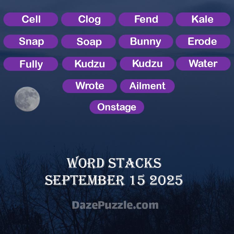word stacks september 15 2025