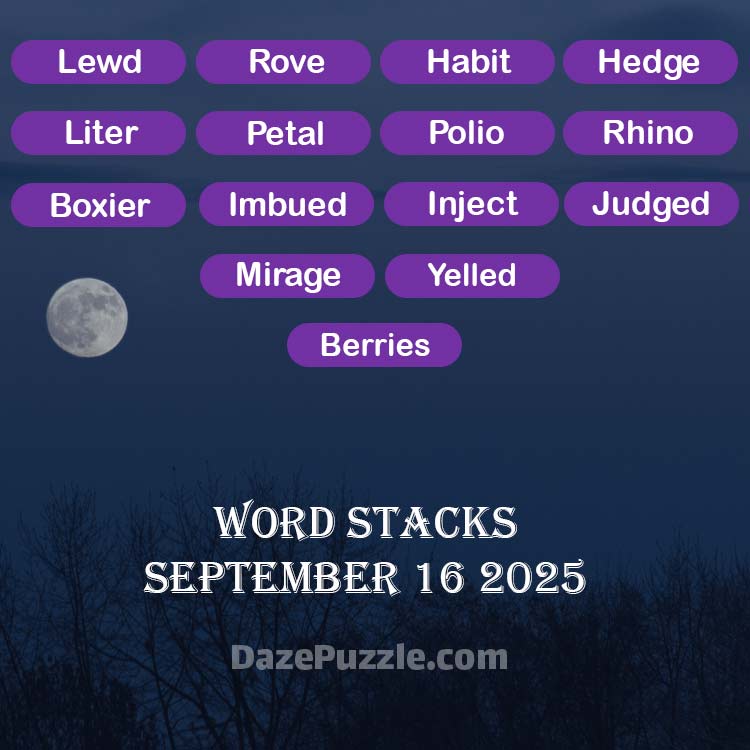 word stacks september 16 2025