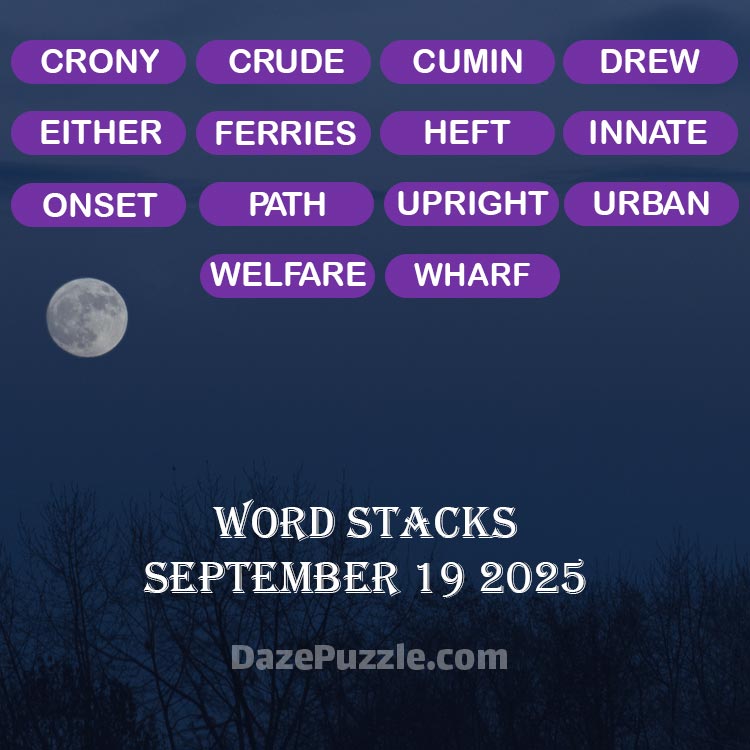 word stacks september 19 2025