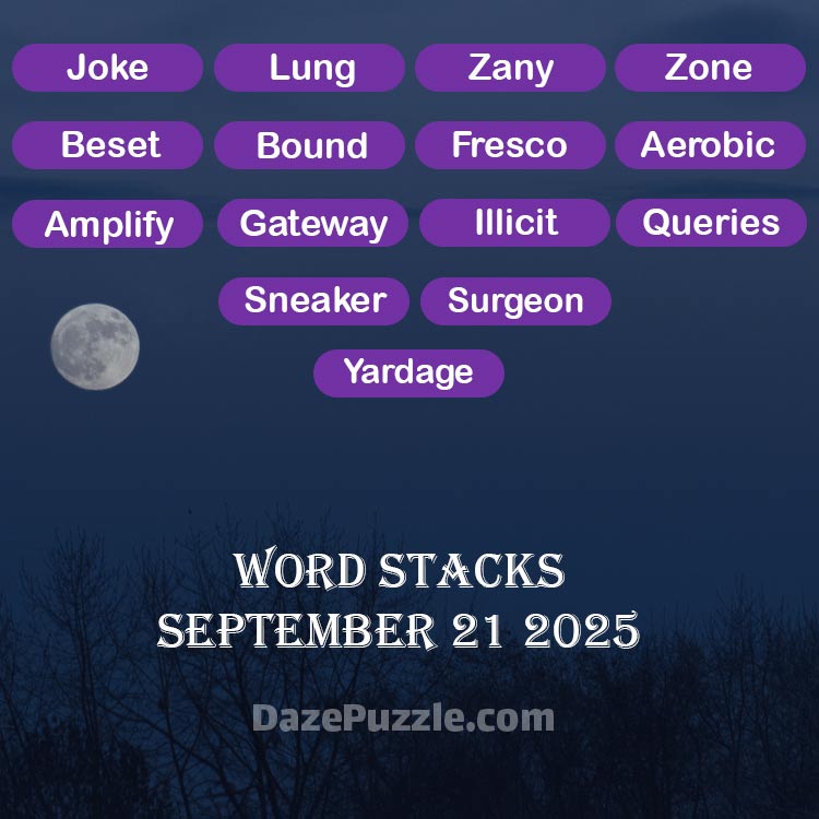 word stacks september 21 2025