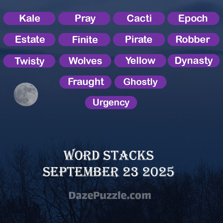 word stacks september 23 2025