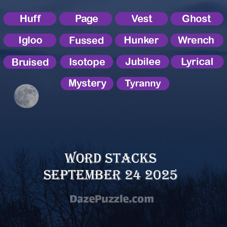 word stacks september 24 2025