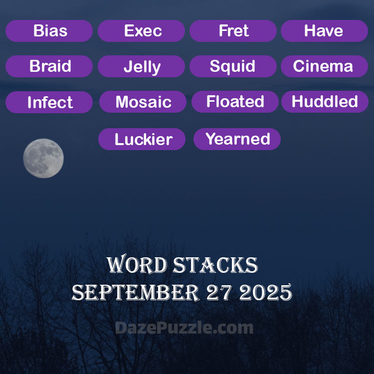 word stacks september 27 2025
