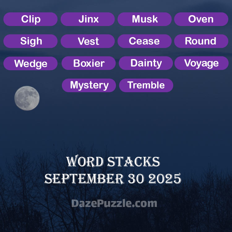 word stacks september 30 2025