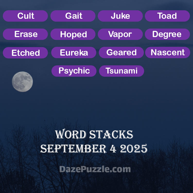 word stacks september 4 2025