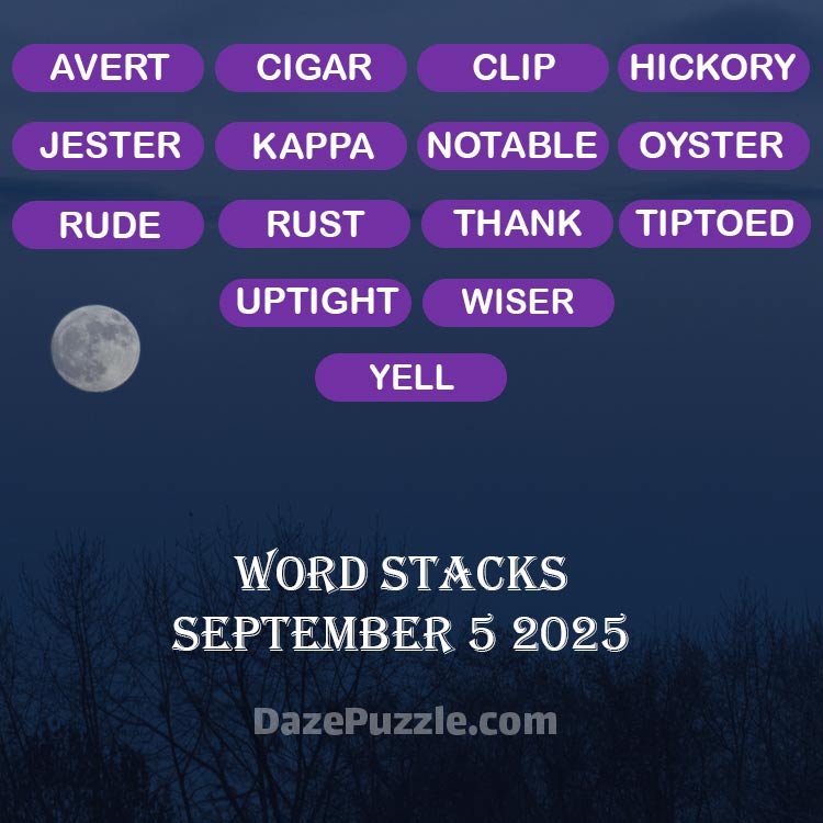 word stacks september 5 2025