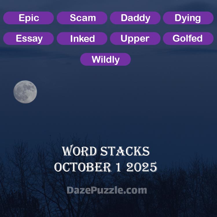 word stacks october 1 2025