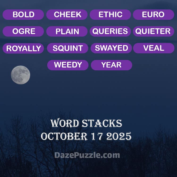 word stacks october 17 2025