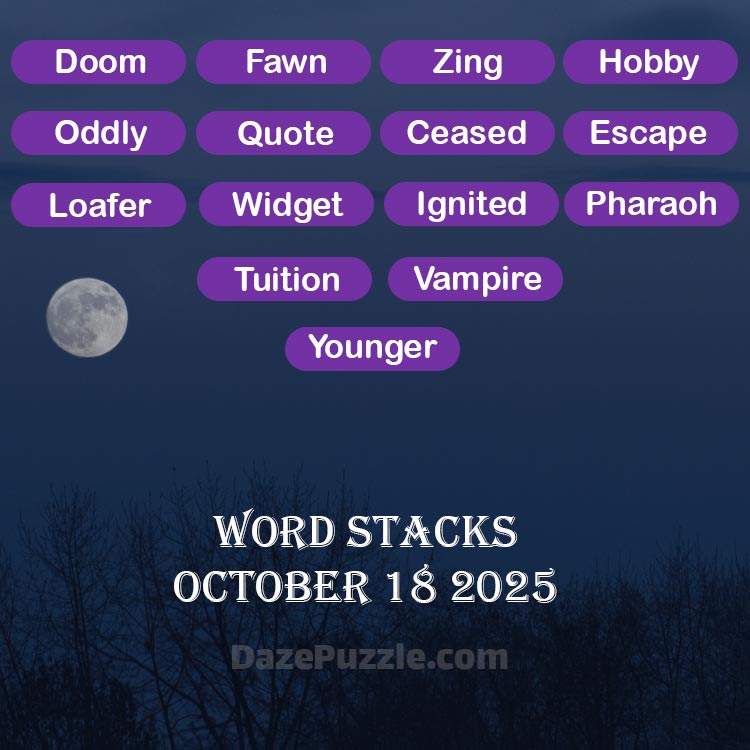 word stacks october 18 2025