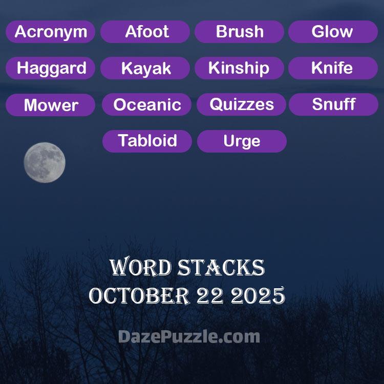 word stacks october 22 2025