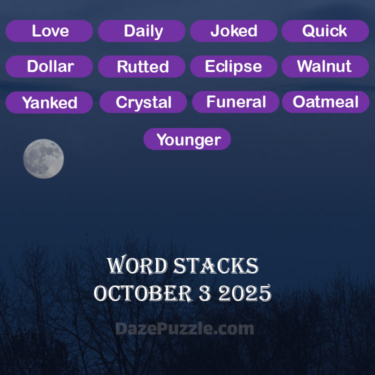 word stacks october 3 2025