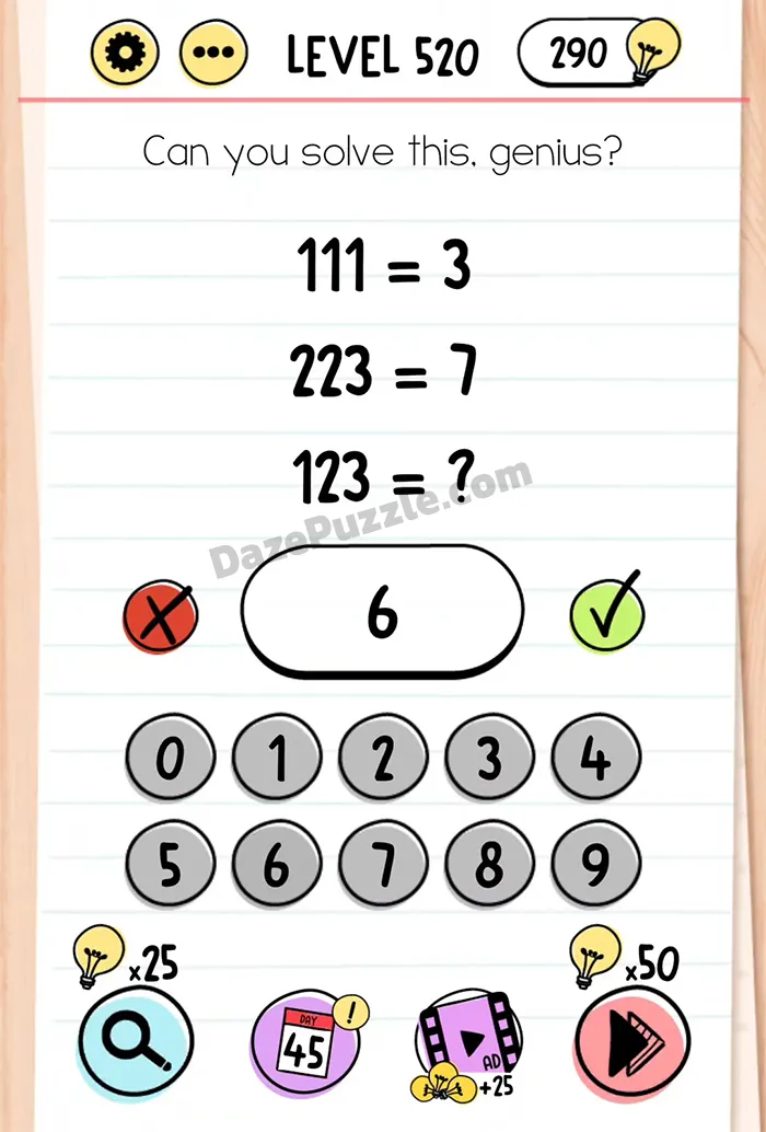 Brain Test Tricky Puzzles Level 520
