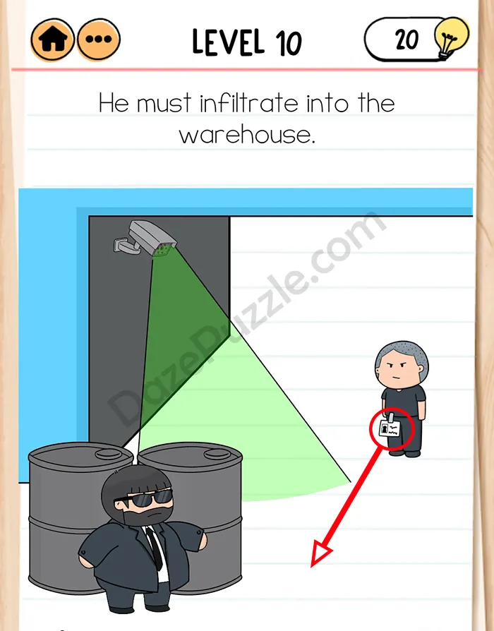 brain test 2 Agent Bubba level 10 answer