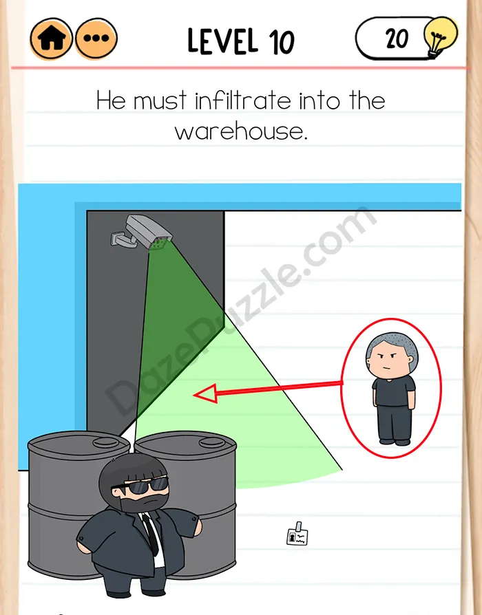 brain test 2 Agent Bubba level 10 answer