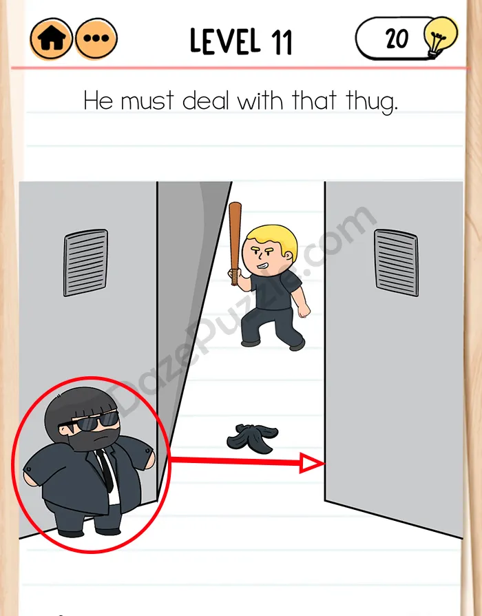 brain test 2 Agent Bubba level 11 answer