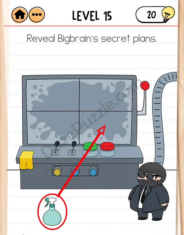 brain test 2 Agent Bubba level 15 answer
