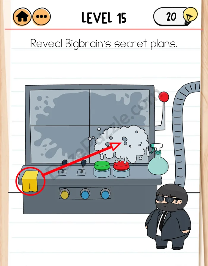 brain test 2 Agent Bubba level 15 answer