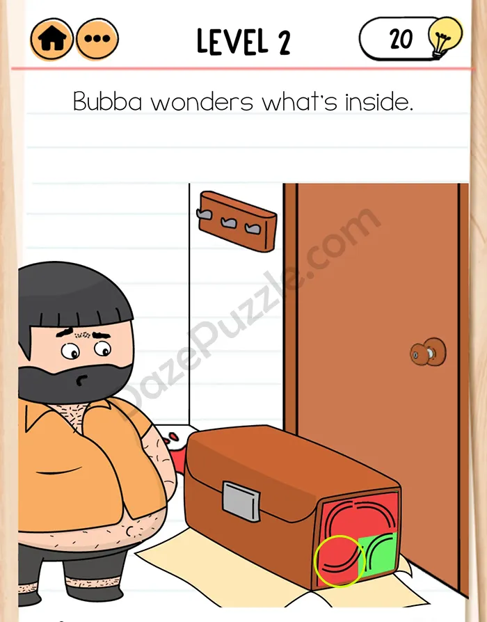 brain test 2 Agent Bubba level 2 answer