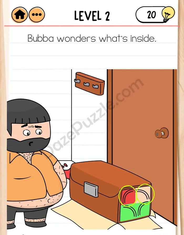 brain test 2 Agent Bubba level 2 answer