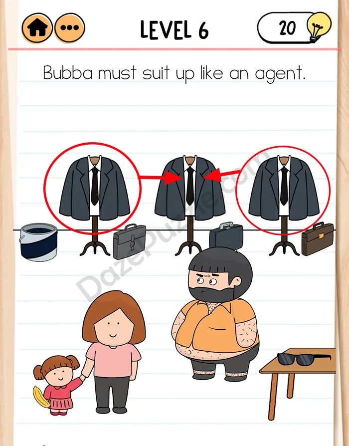 brain test 2 Agent Bubba level 6 answer