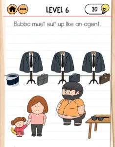 Brain Test 2 Agent Bubba Level 6