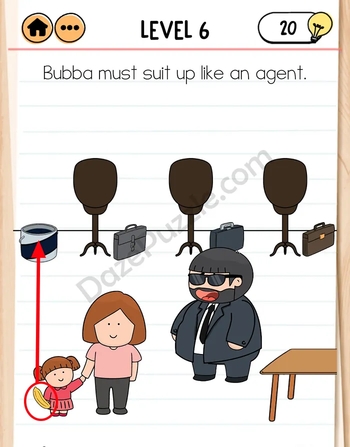 brain test 2 Agent Bubba level 6 answer