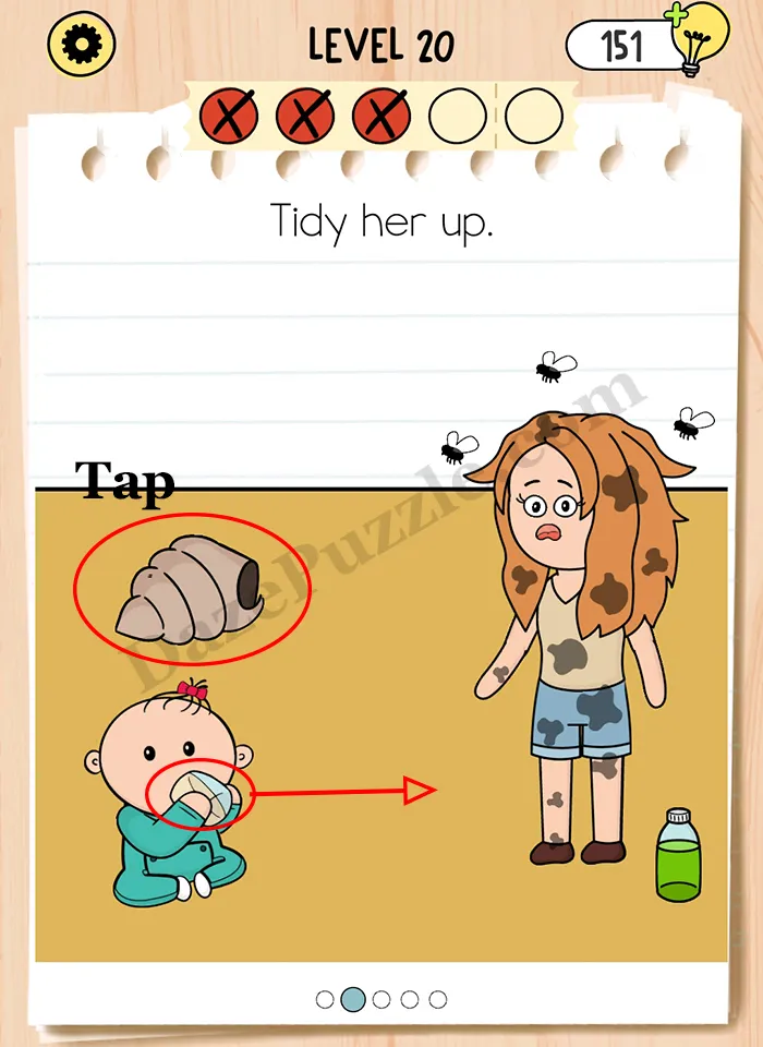 Brain Test 5 Level 20 Part 2 A Answer