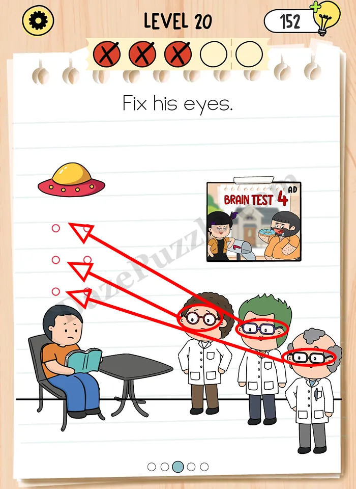Brain Test 5 Level 20 Part 3 A Answer