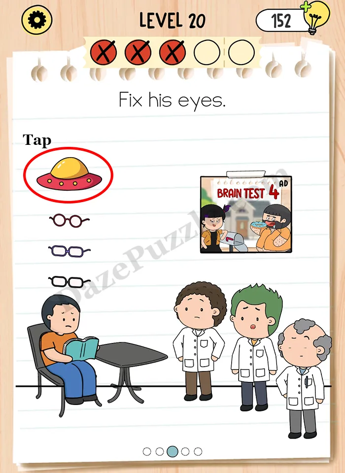 Brain Test 5 Level 20 Part 3 B Answer