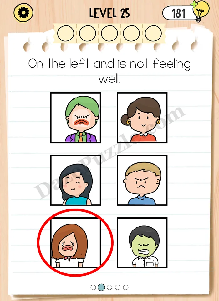 Brain Test 5 Level 25 Part 2 A Answer