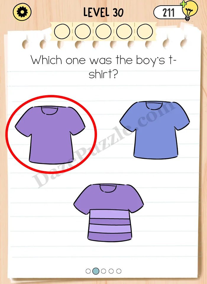 Brain Test 5 Level 30 Part 2 A Answer