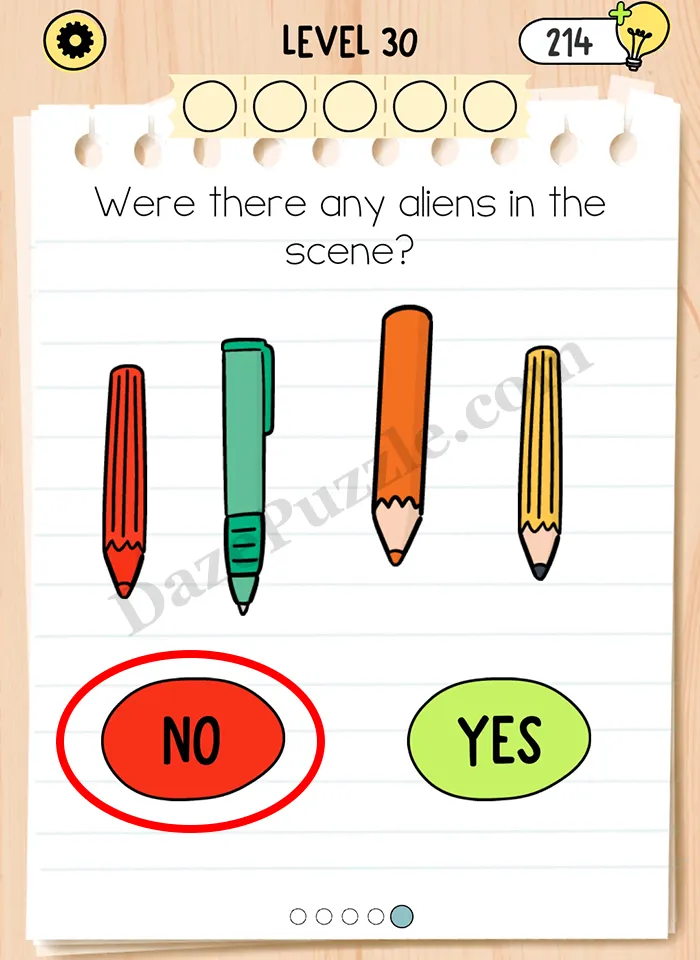 Brain Test 5 Level 30 Part 5 B Answer