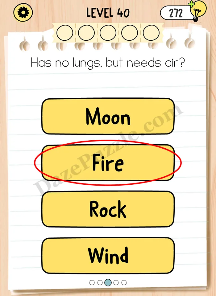 Brain Test 5 Level 40 Part 3 A Answer