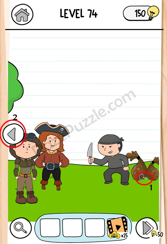 Brain Test 3 Level 74 Answer Part 2